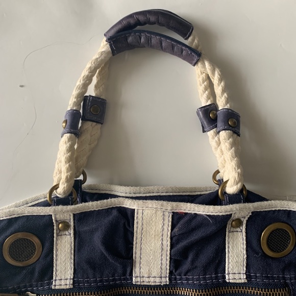 Blue and White Gap Tote bag purse - like new - Picture 2 of 4